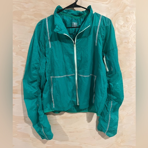 Free People Movement Great Escape Run Windbreaker Large Green - Picture 2 of 7